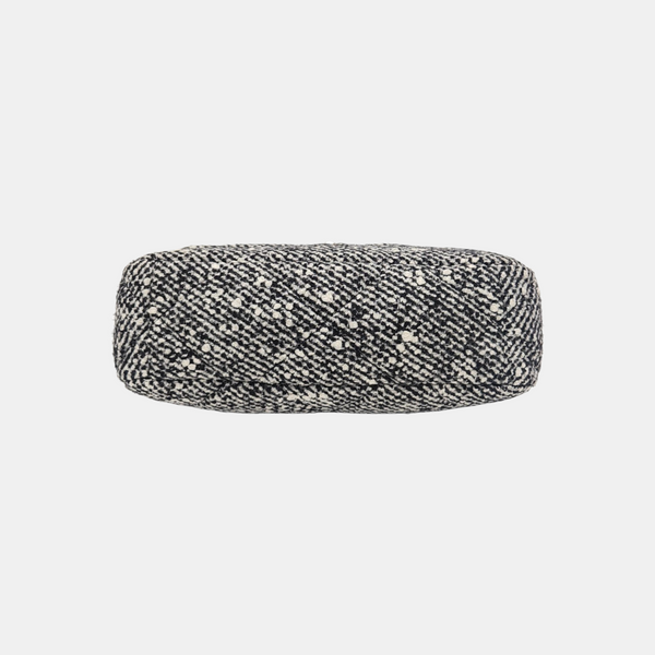 CHANEL 19 Large Quilted Wool Gray