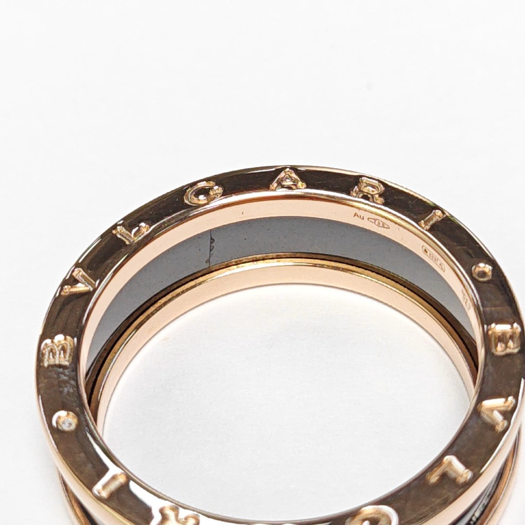 B.ZERO1 18k Rose Gold Ring EU 67