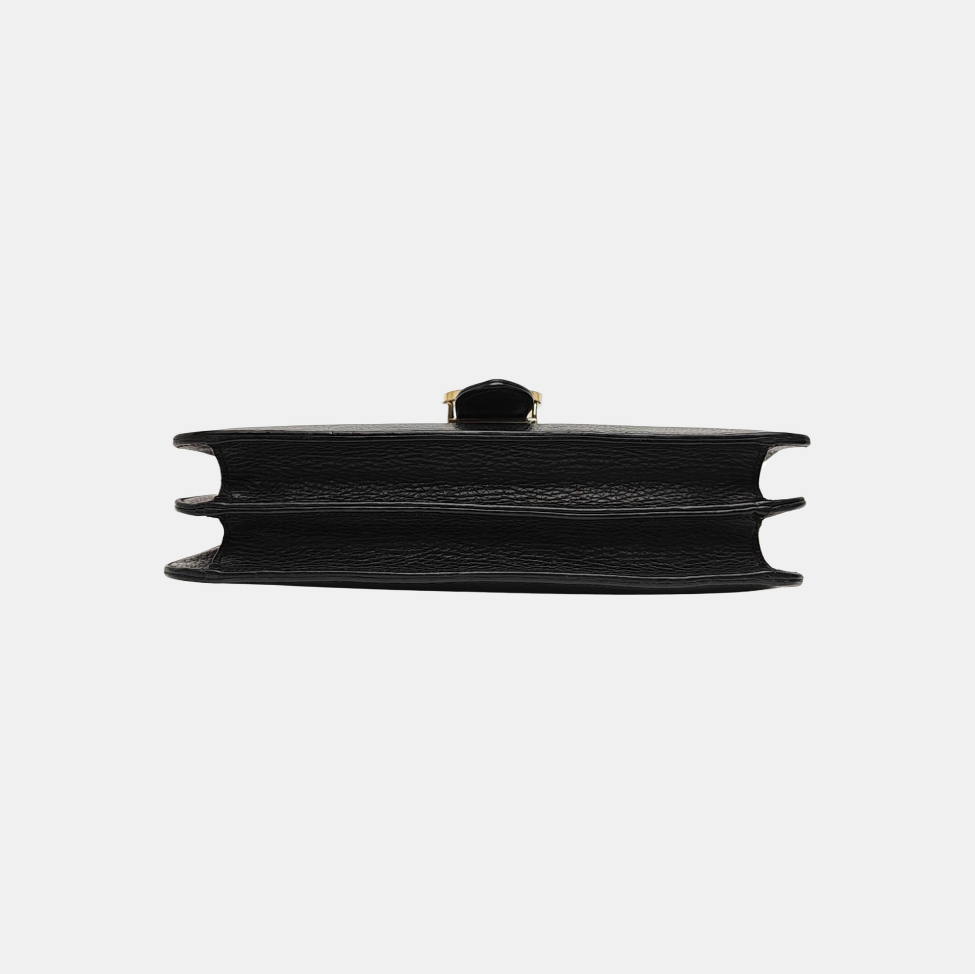 Interlocking G Large Calfskin Black