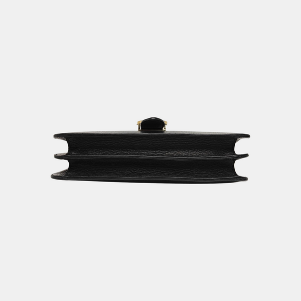 Interlocking G Large Calfskin Black