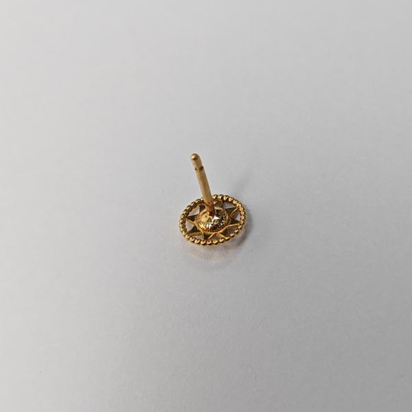 Rose Des Vents 18k Gold Stud Earrings