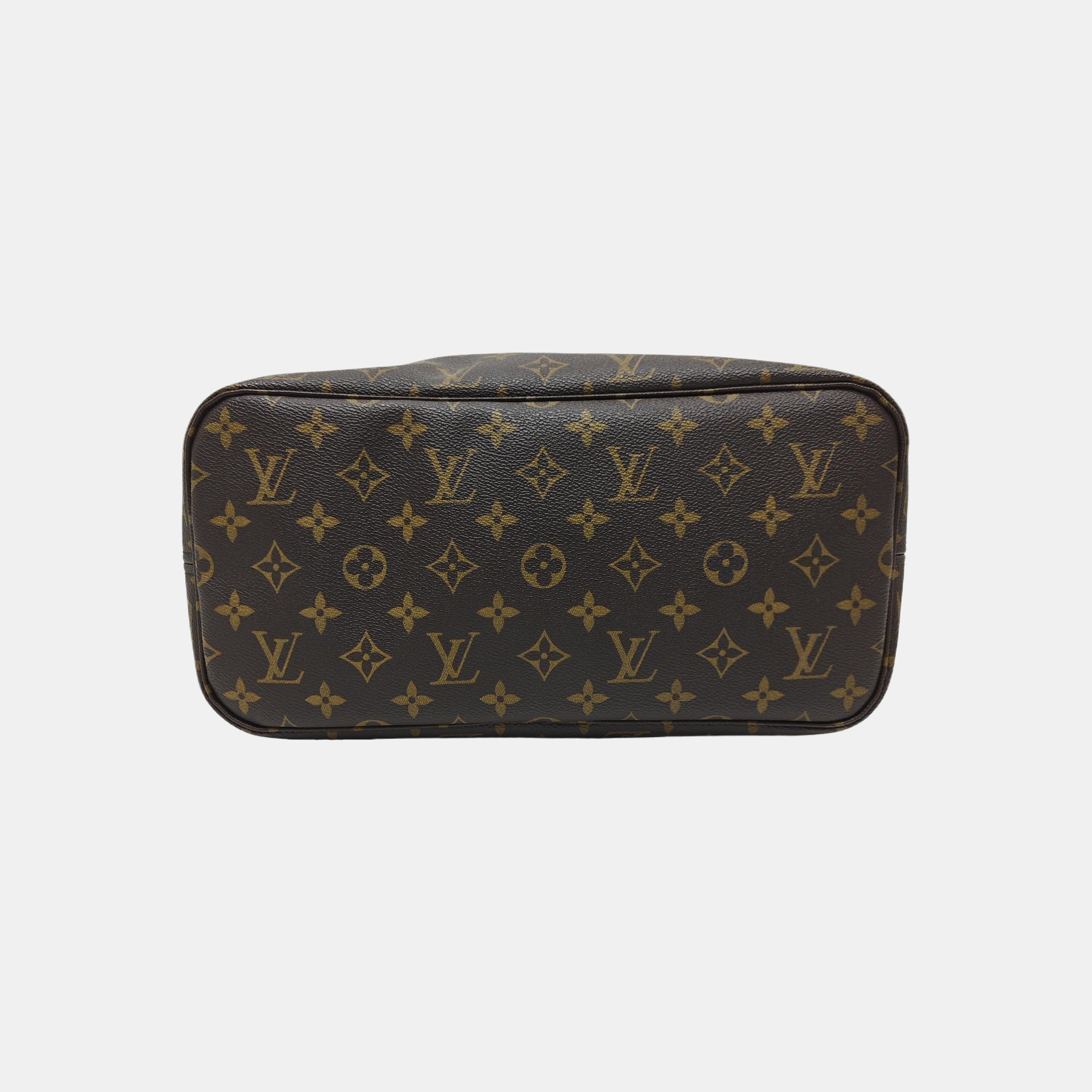 NEVERFULL MM Monogram Coated Canvas Brown