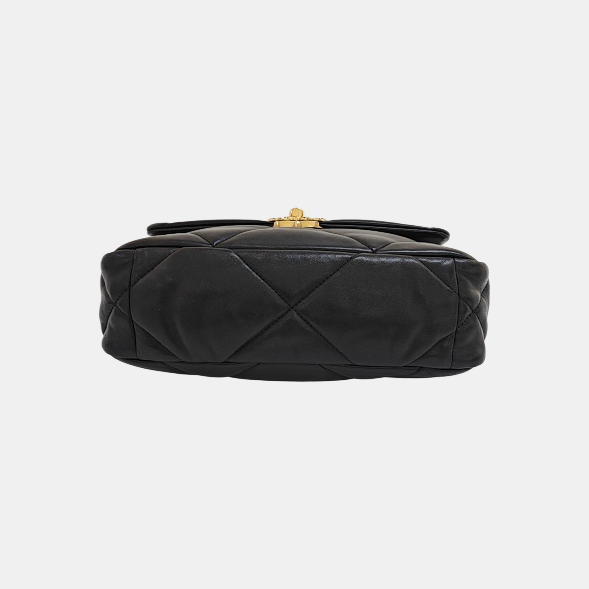 CHANEL 19 Small Quilted Lambskin Black