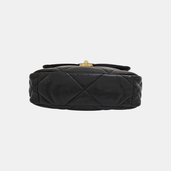 CHANEL 19 Small Quilted Lambskin Black