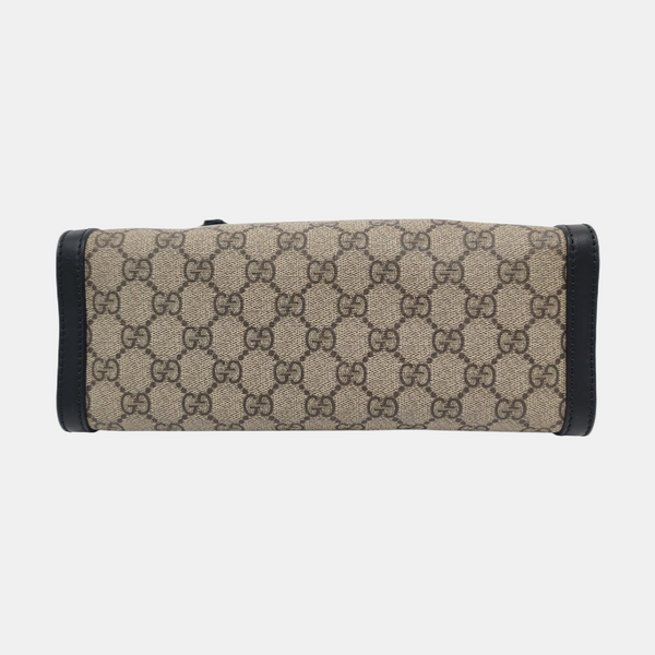 Padlock Small Monogram Coated Canvas Beige