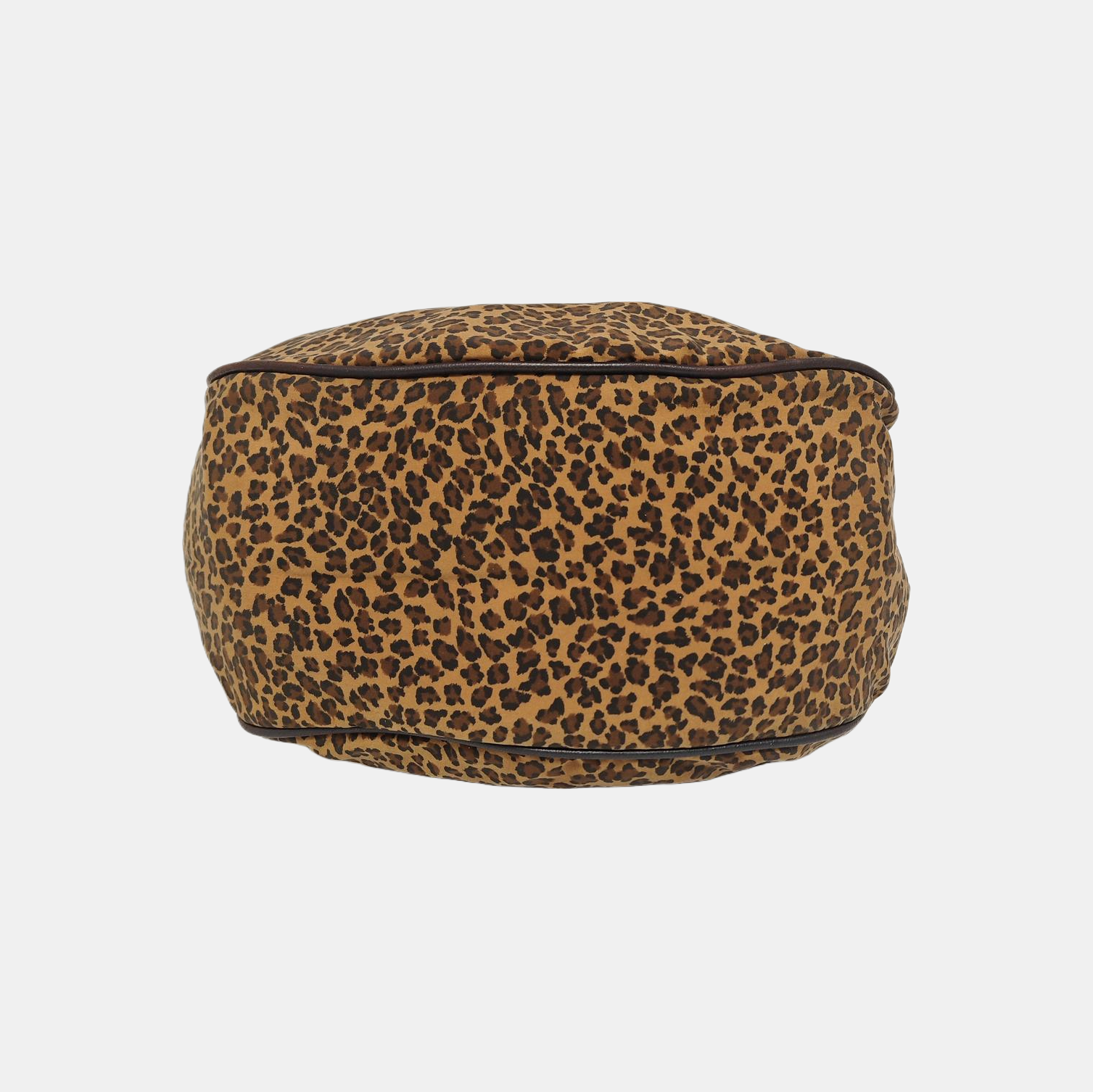 Fabric Top Handle Bag Brown