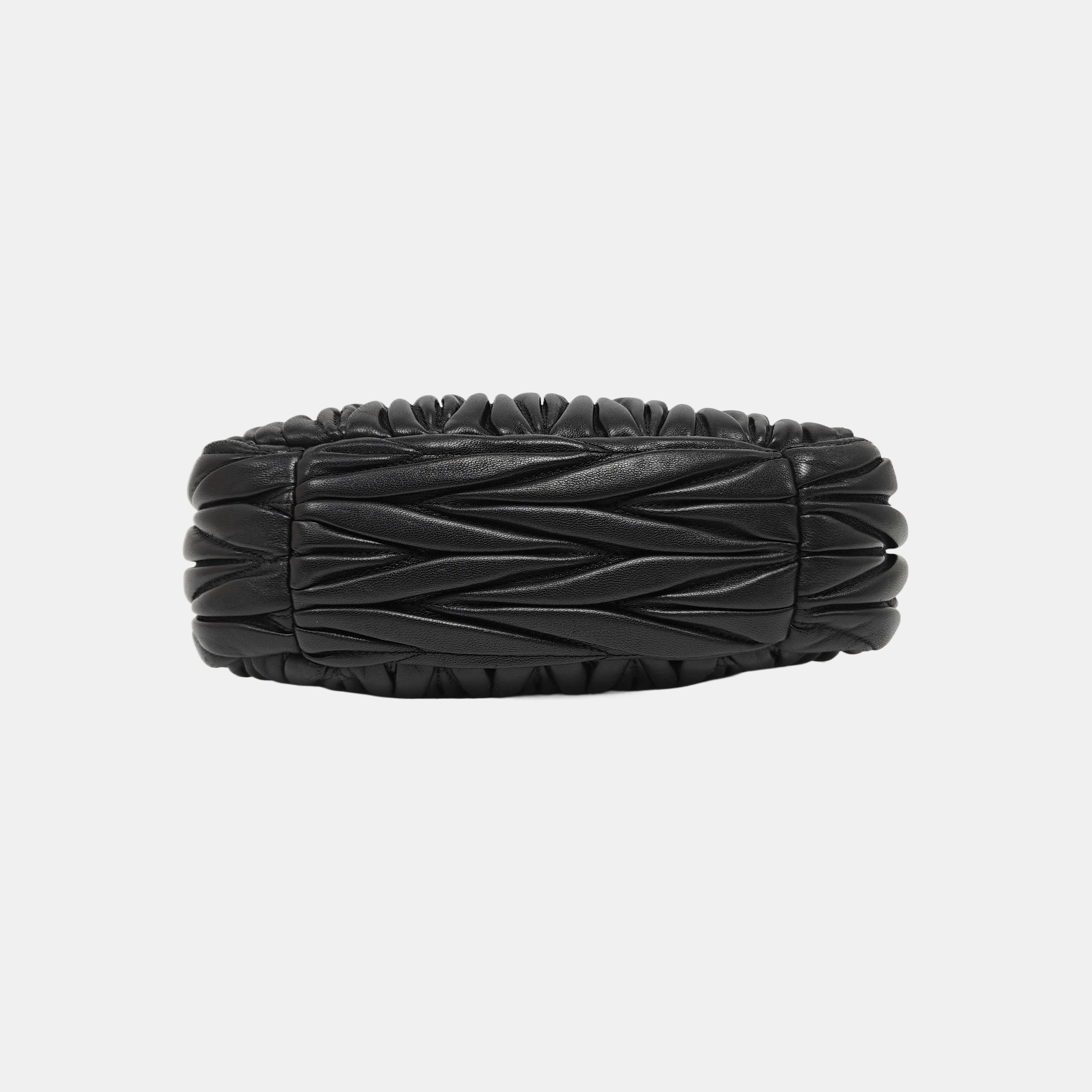 Wander Matelassé Small Quilted Lambskin Black