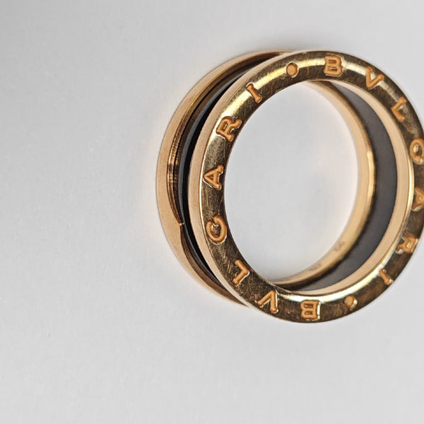 B.ZERO1 18k Rose Gold Ring EU 56