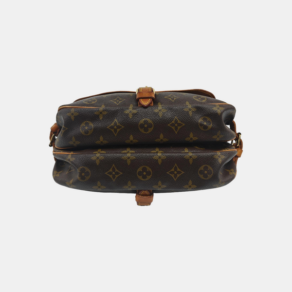 SAUMUR 35 Monogram Coated Canvas Brown