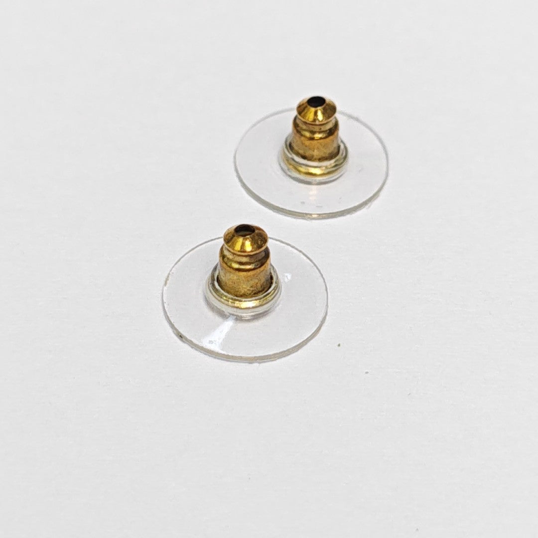 CC Logo Metal Gold Earrings
