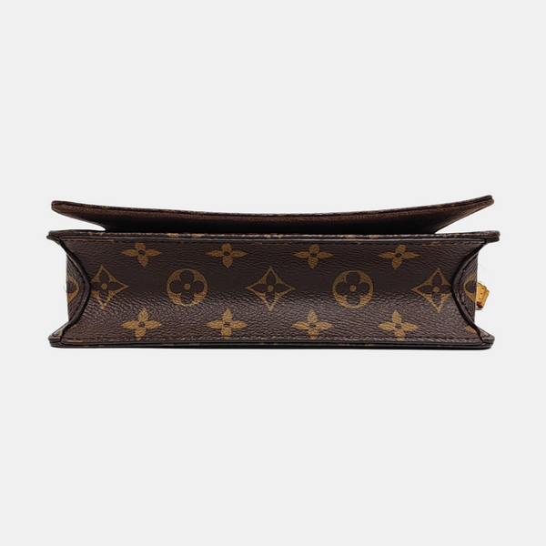 Lily Monogram Coated Canvas Brown