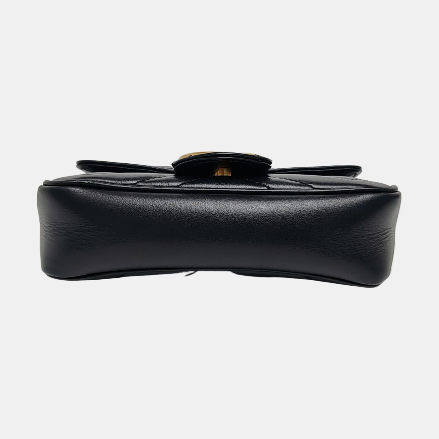 GG Marmont Mini Quilted Calfskin Black