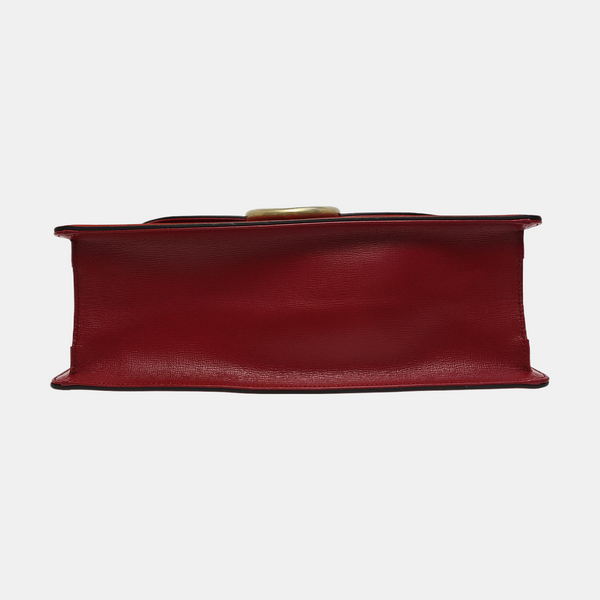 GG Ring Medium Suede Red