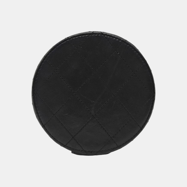 Quilted Lambskin Shoulder Bag Black