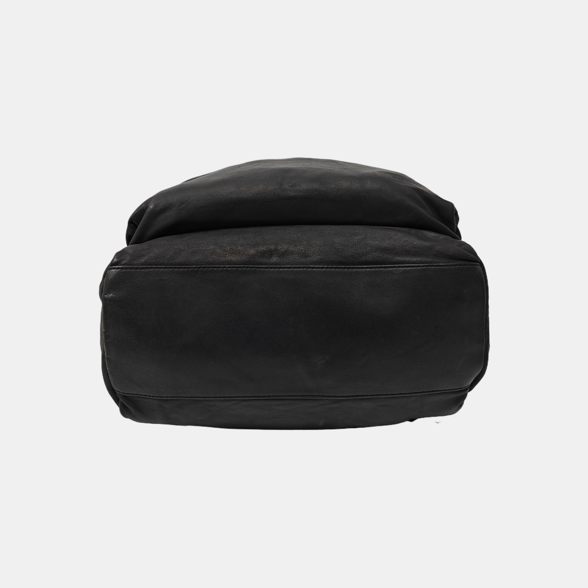 Leather Backpack Black