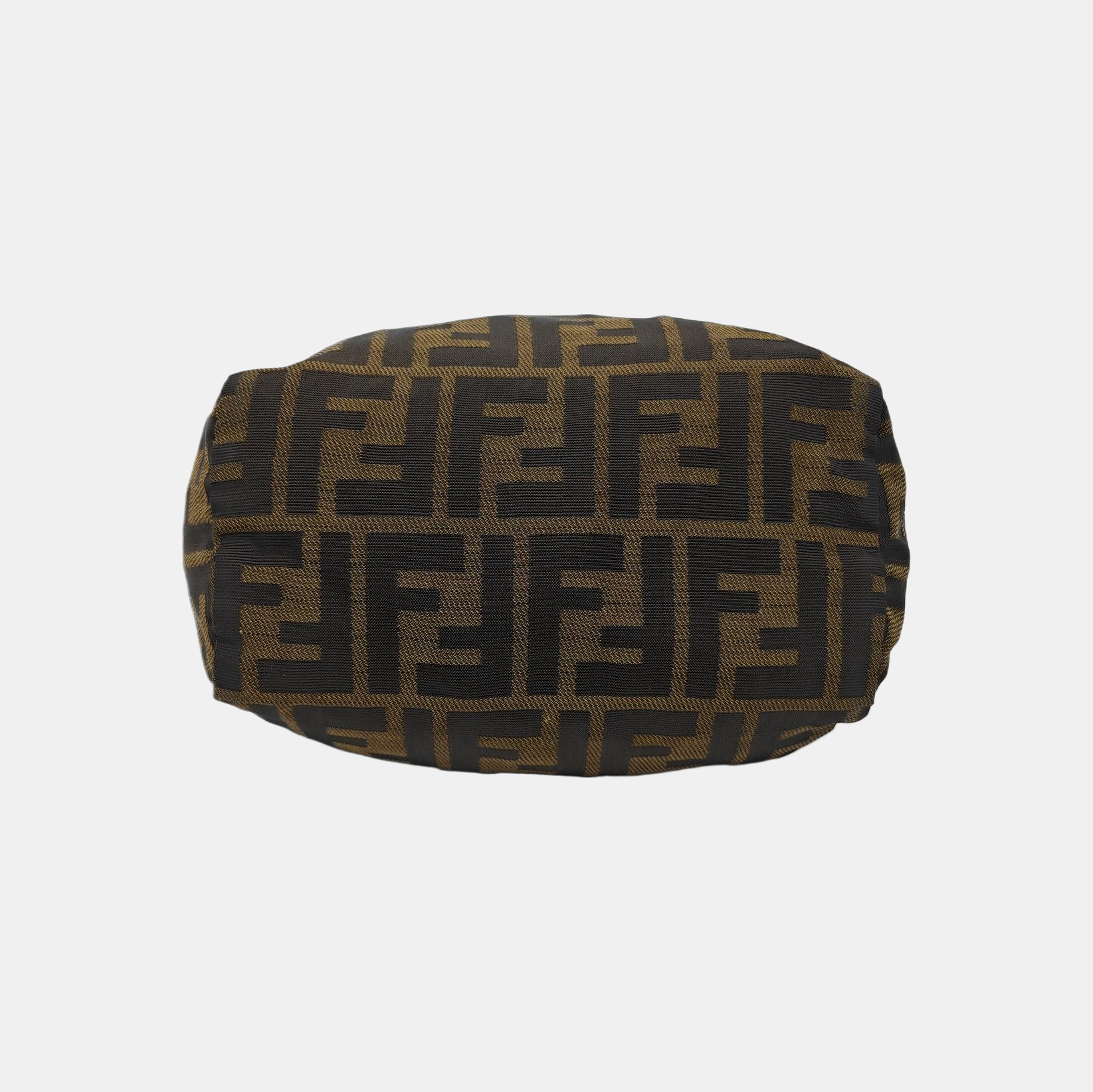 Fabric Top Handle Bag Brown
