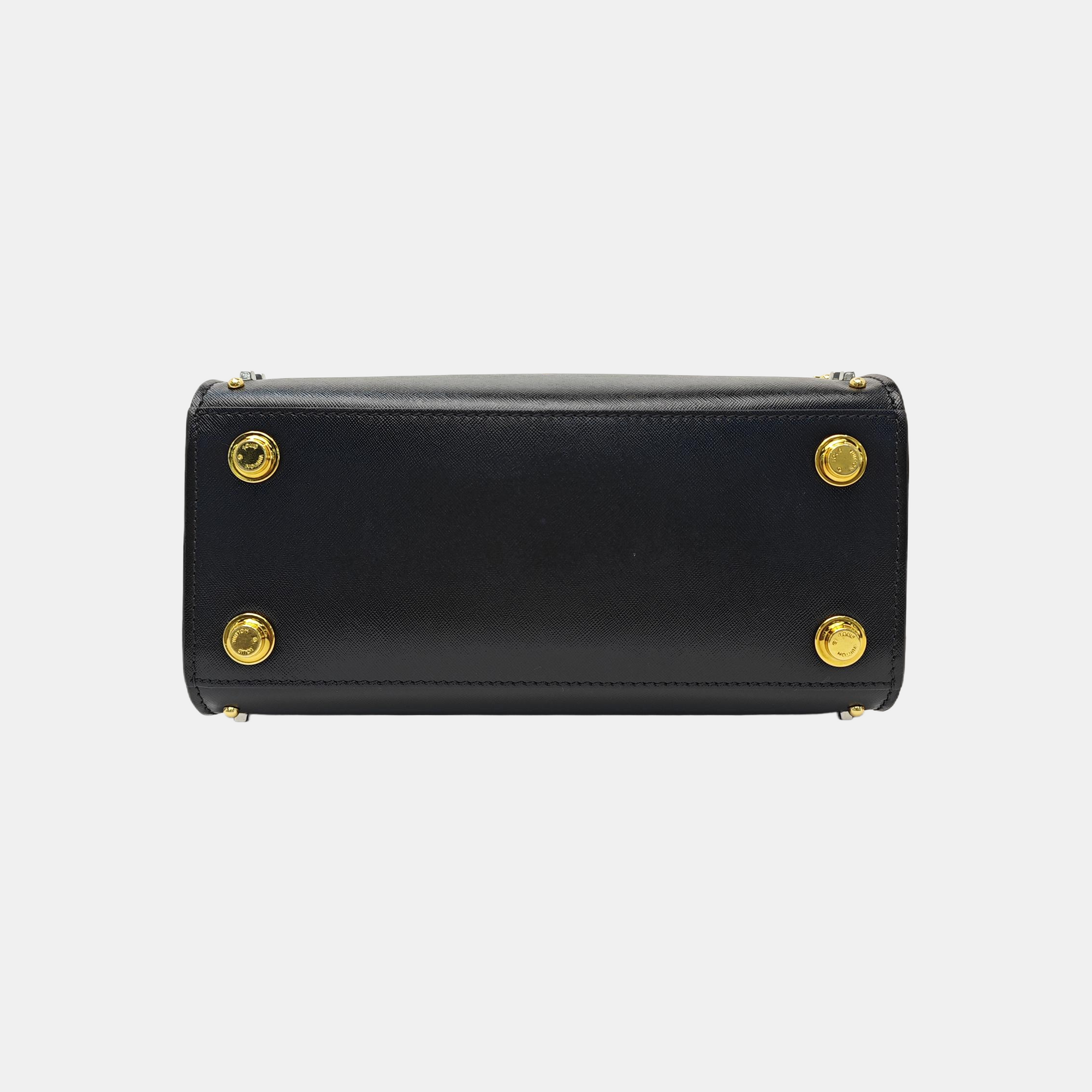 Calfskin Shoulder Bag Black
