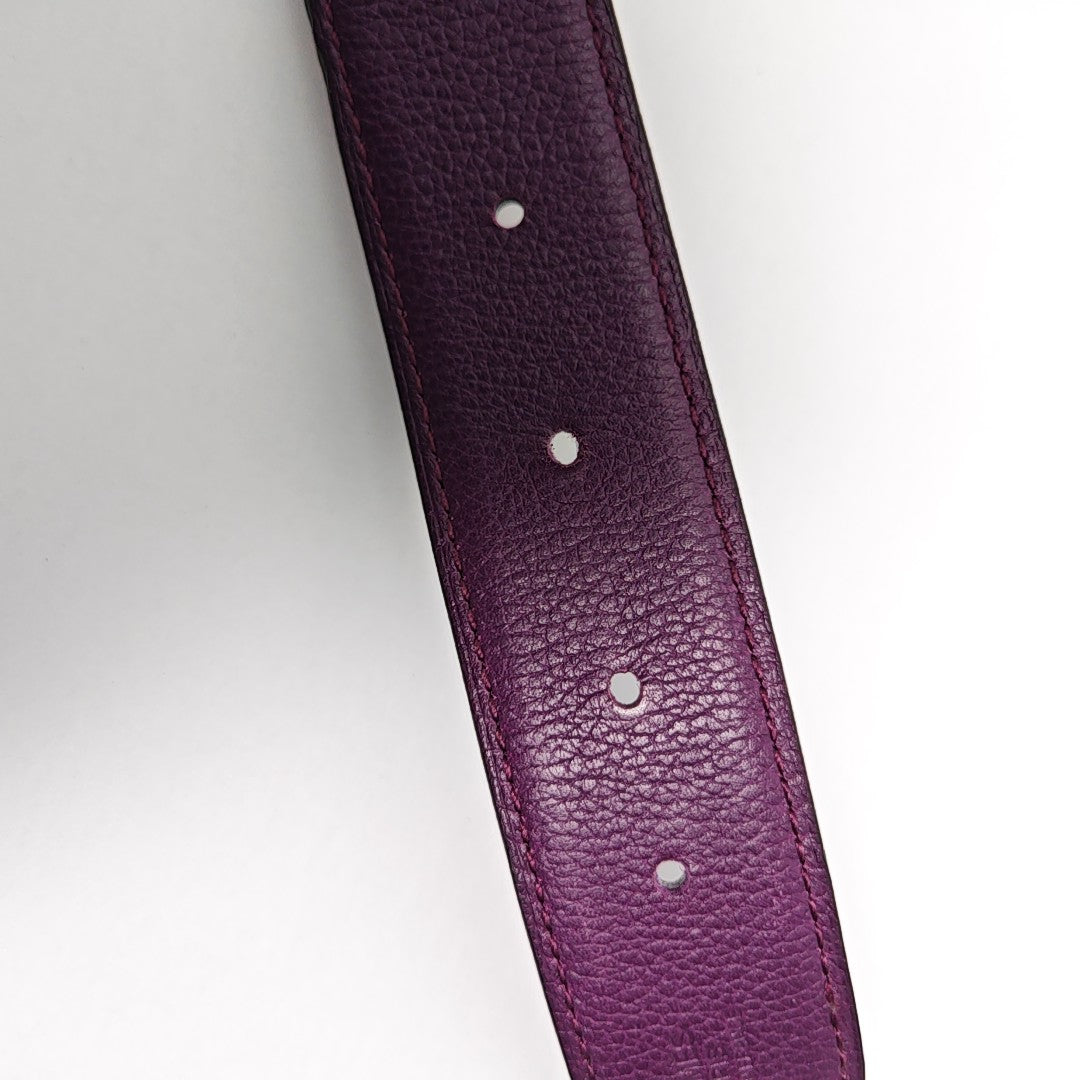 Leather Belt Purple