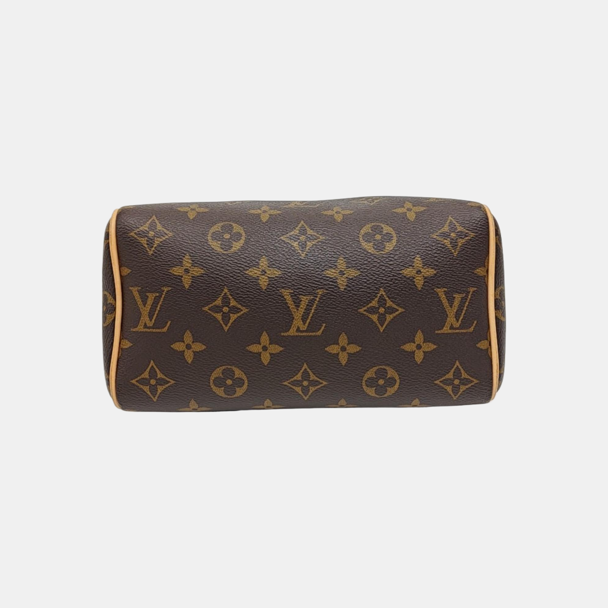 SPEEDY 20 Monogram Coated Canvas Brown