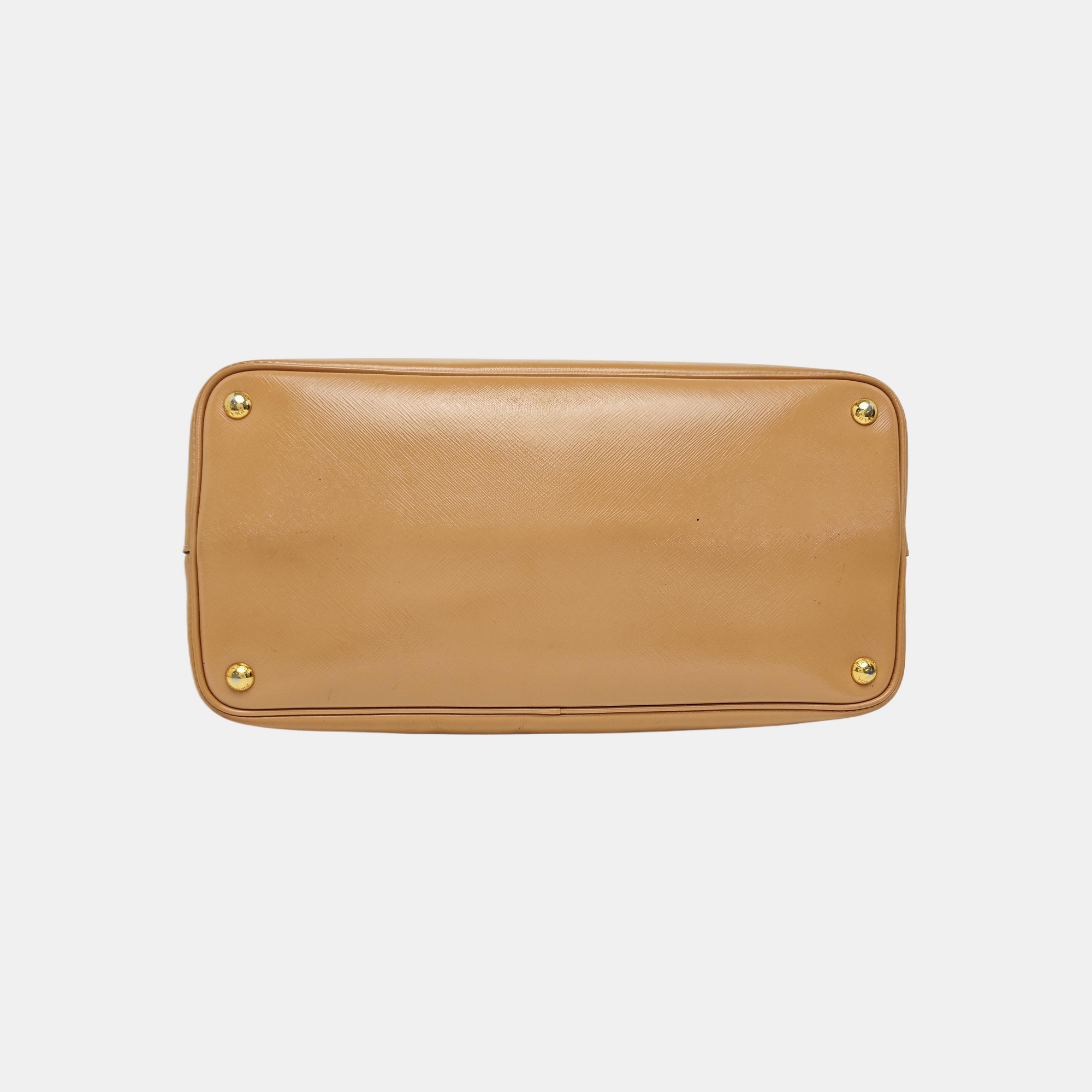 Double Saffiano Calfskin Brown
