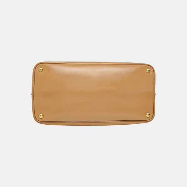 Double Saffiano Calfskin Brown