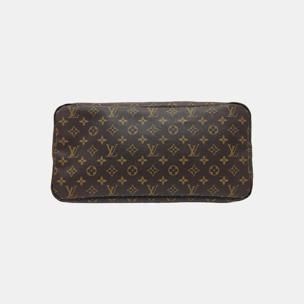 NEVERFULL Monogram Coated Canvas Brown