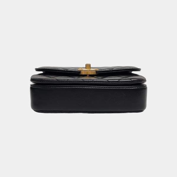 Quilted Lambskin Mini Black