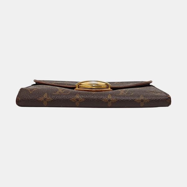 EUGENIE Monogram Coated Canvas Brown Wallet