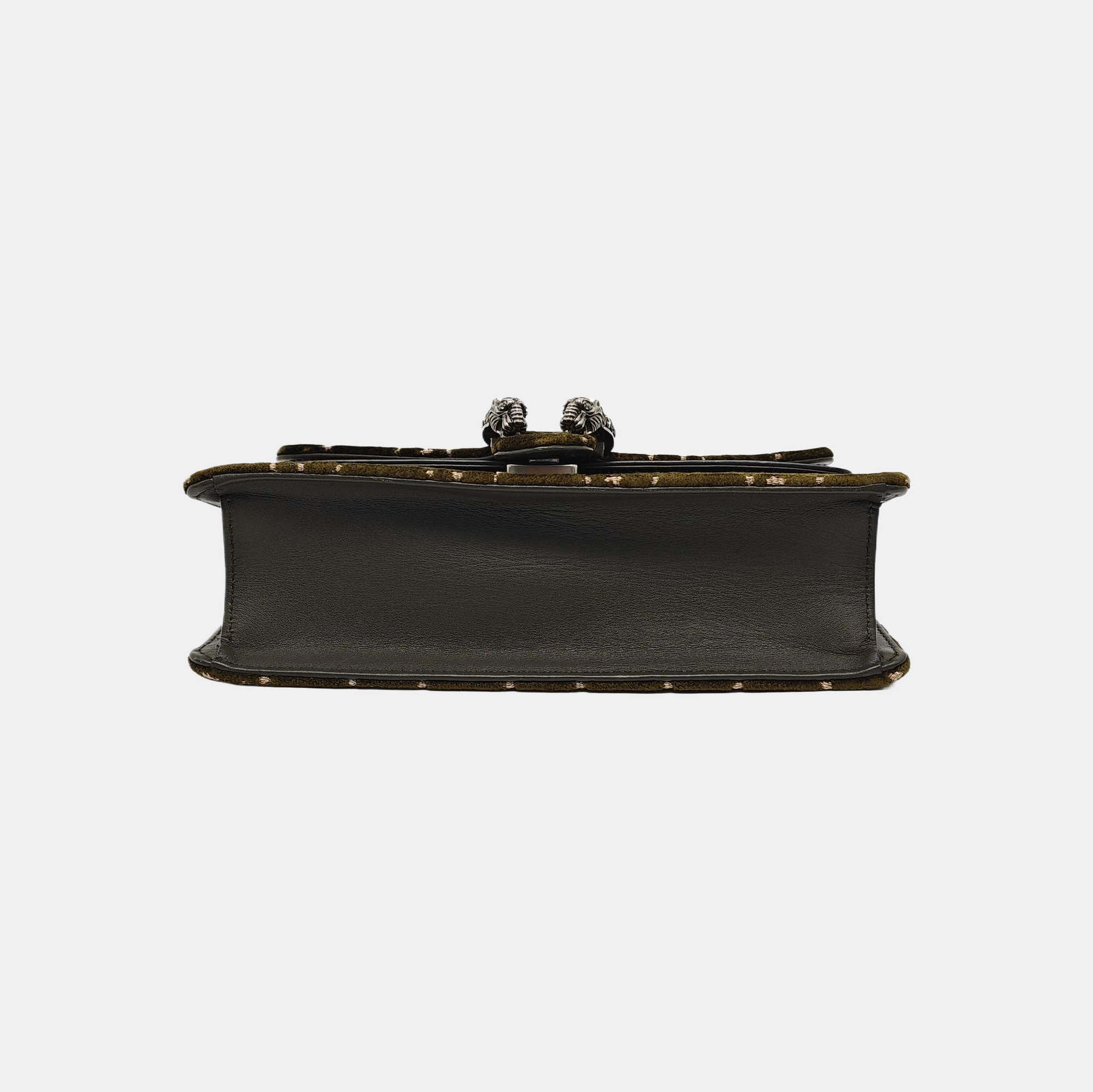 Dionysus Small Monogram Velvet Green