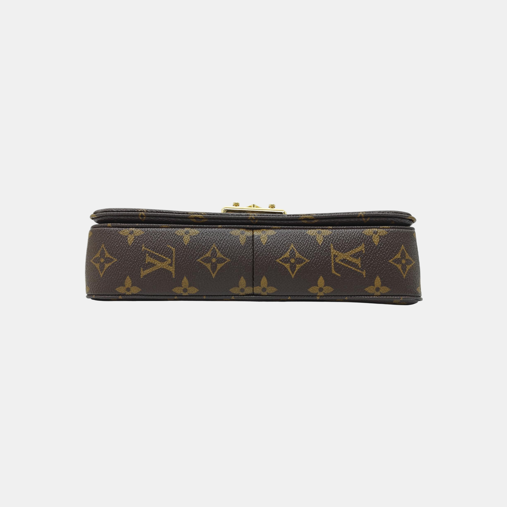 MARCEAU Monogram Coated Canvas Brown