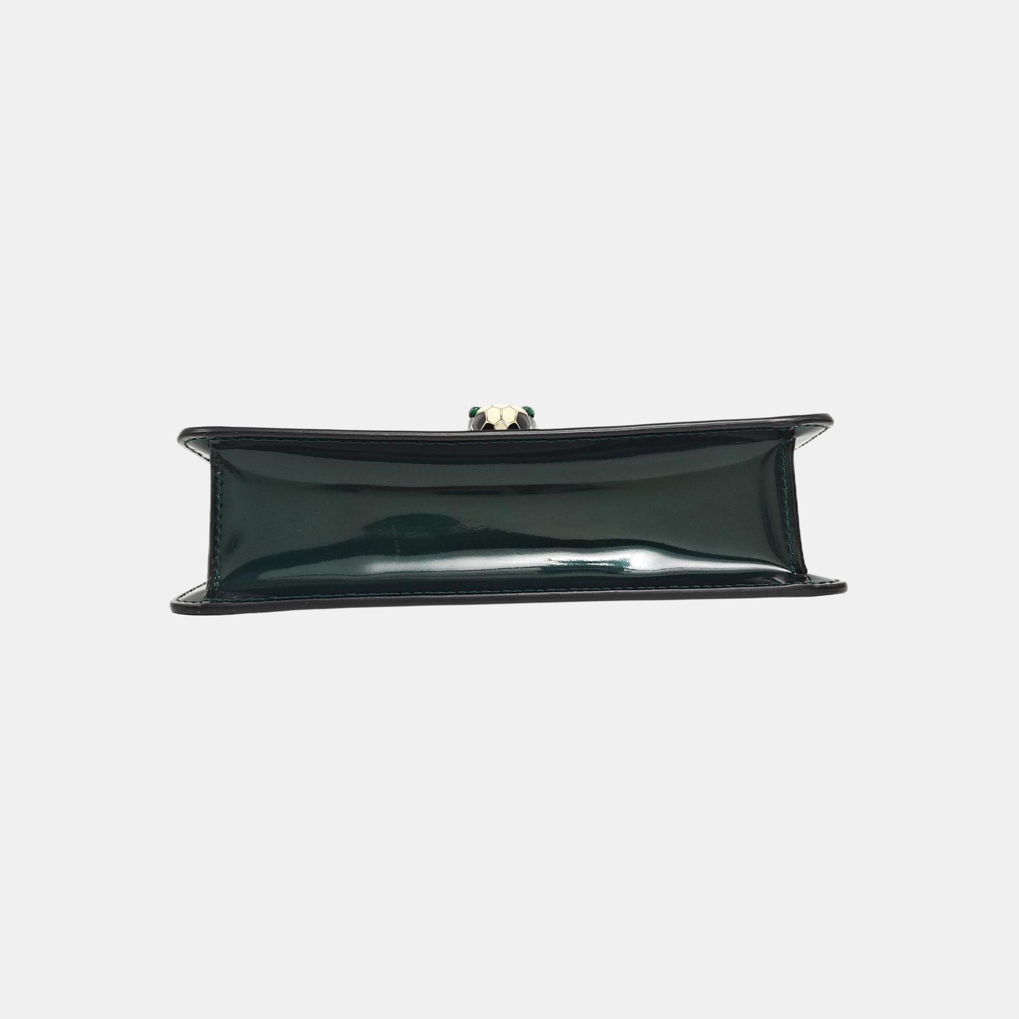 SERPENTI FOREVER Small Patent Leather Green