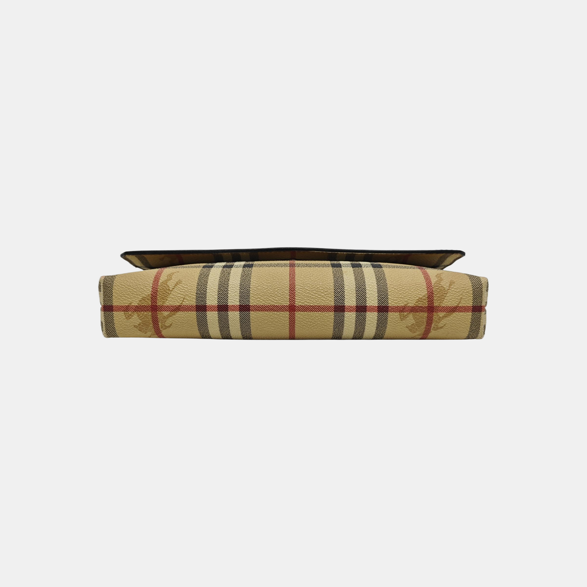 Coated Canvas Shoulder Bag Beige