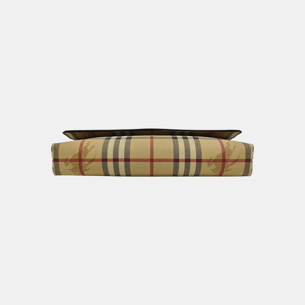 Coated Canvas Shoulder Bag Beige