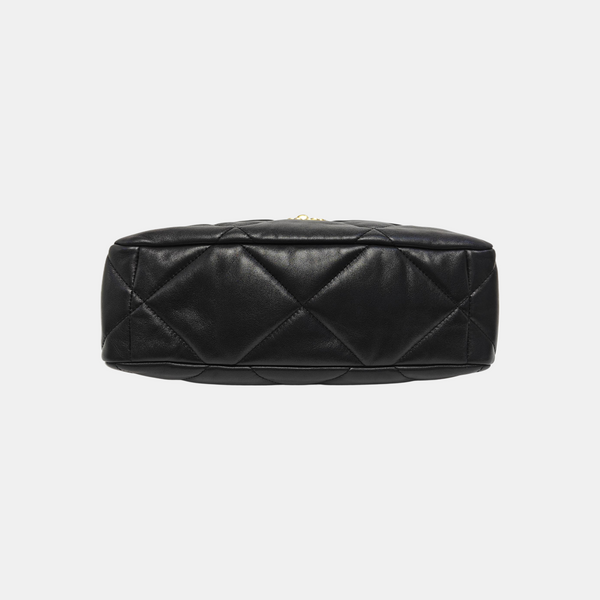 CHANEL 19 Large Quilted Lambskin Black