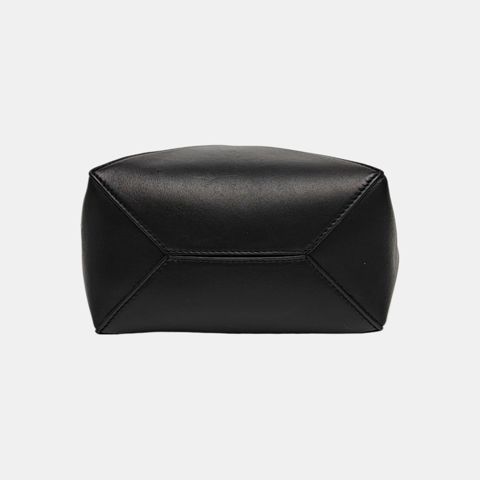 Puzzle Fold Mini Calfskin Black