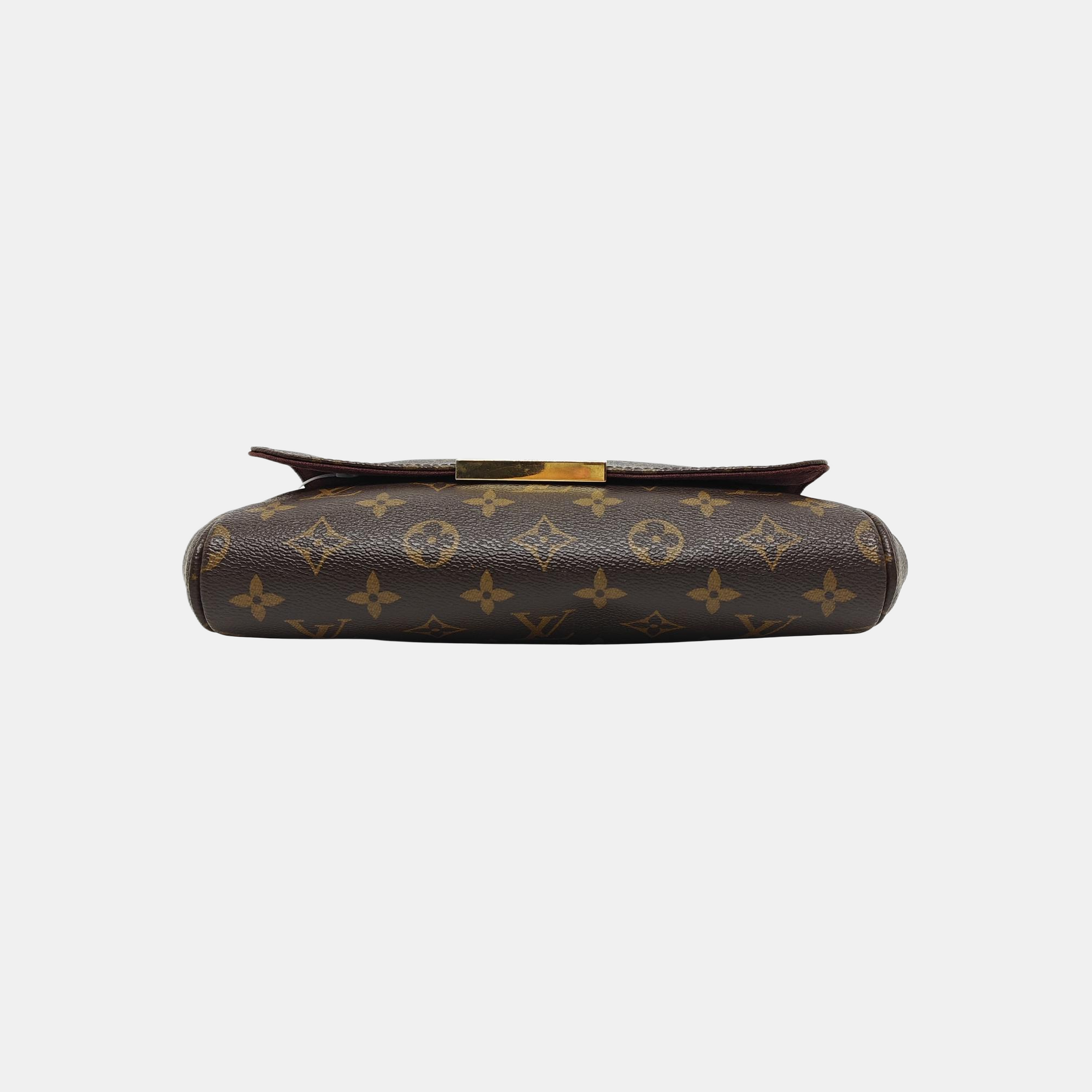 FAVORITE MM Monogram Coated Canvas Brown