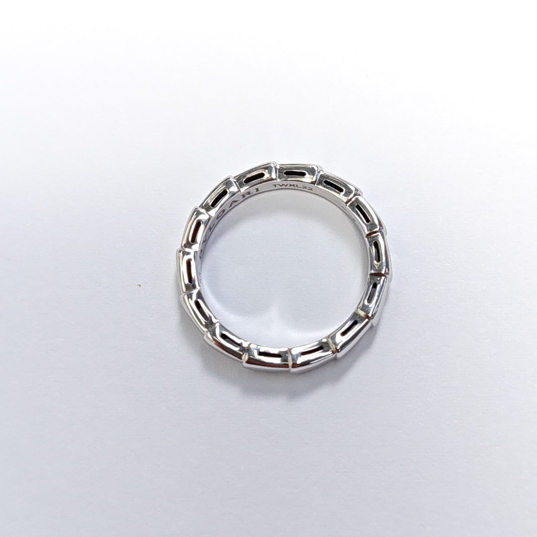 SERPENTI 18k White Gold Silver Ring EU 53