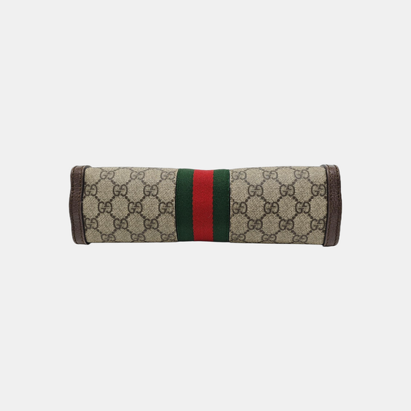 Ophidia Small Monogram Coated Canvas Beige