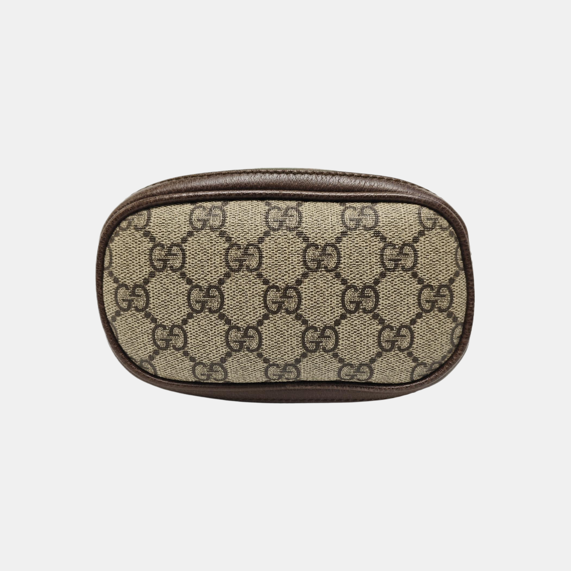 Ophidia Mini Monogram Coated Canvas Beige