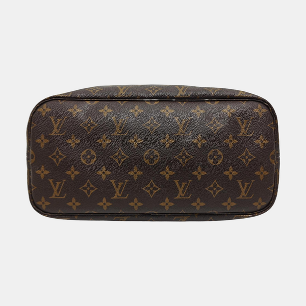 NEVERFULL MM Monogram Coated Canvas Brown