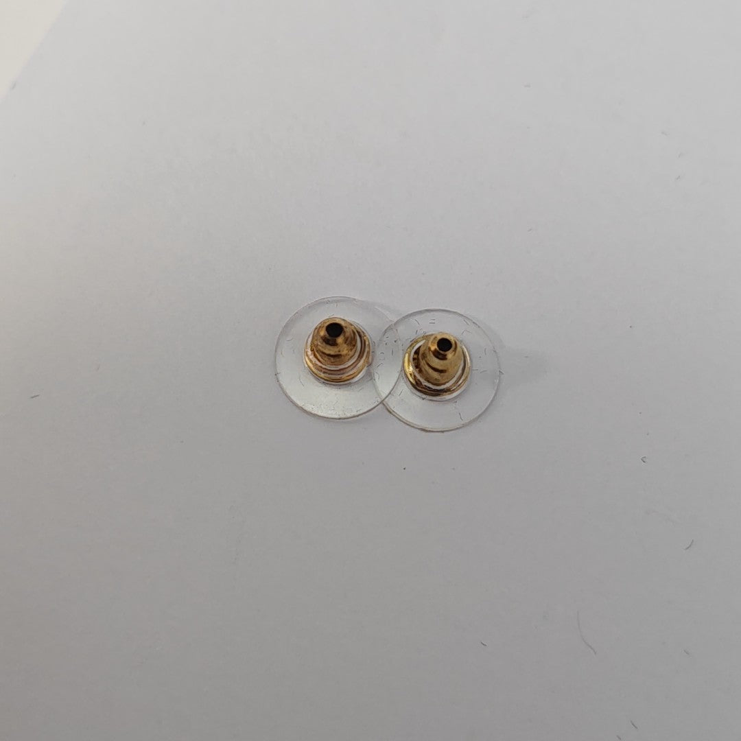 Faux Pearl Gold Stud Earrings