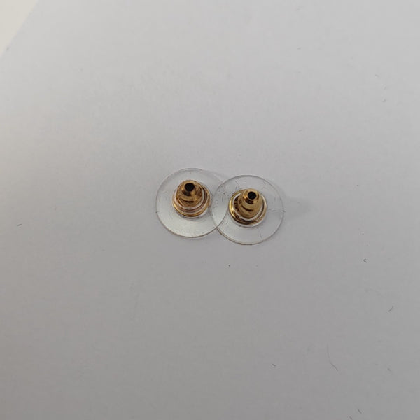 Faux Pearl Gold Stud Earrings