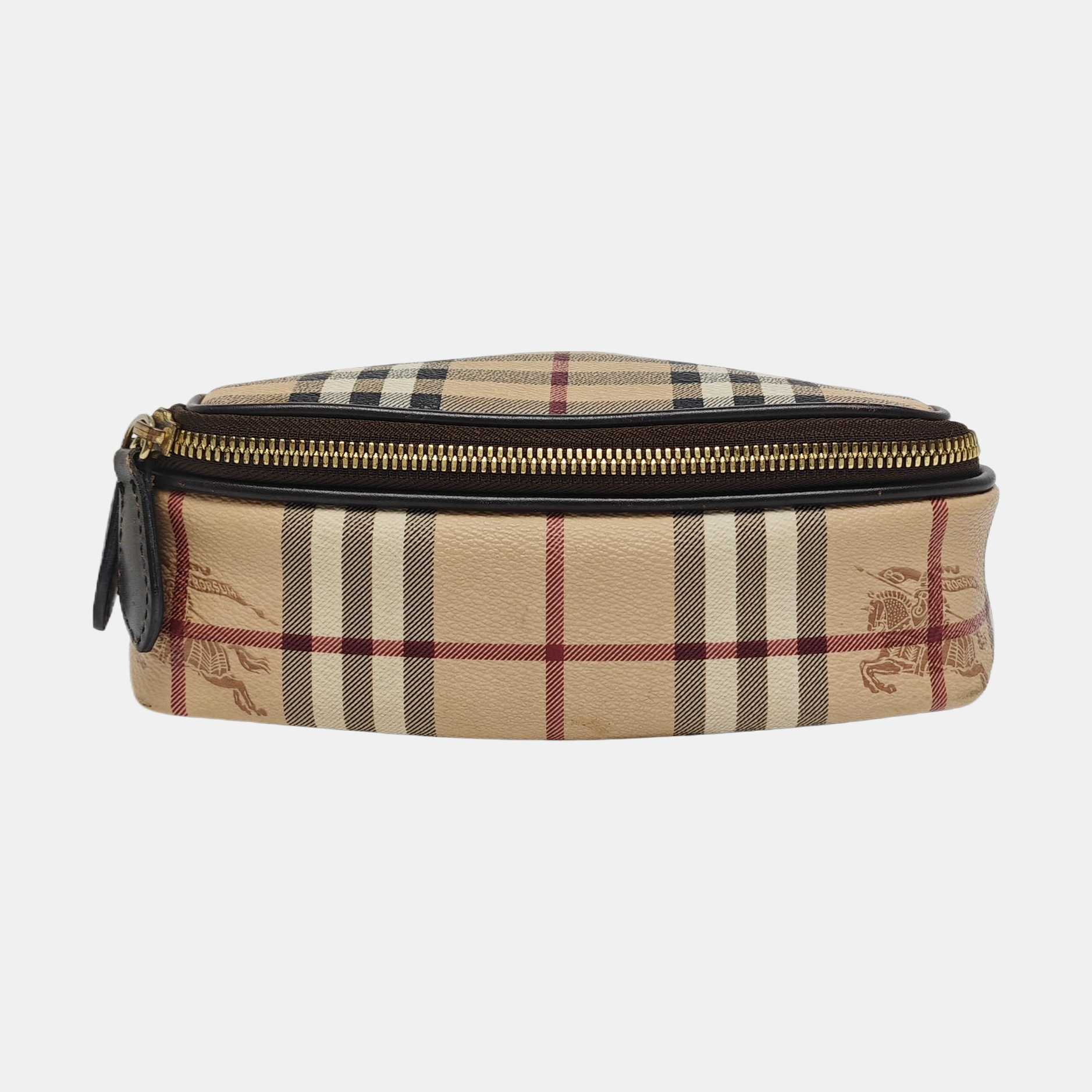 Coated Canvas Top Handle Bag Beige