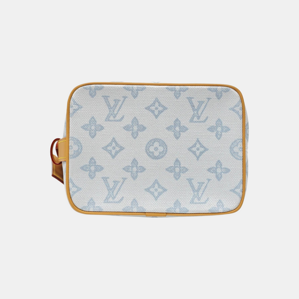 ALL IN BB Monogram Coated Canvas Blue
