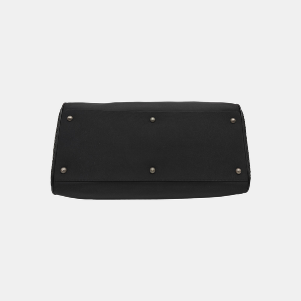 Fabric Top Handle Bag Black