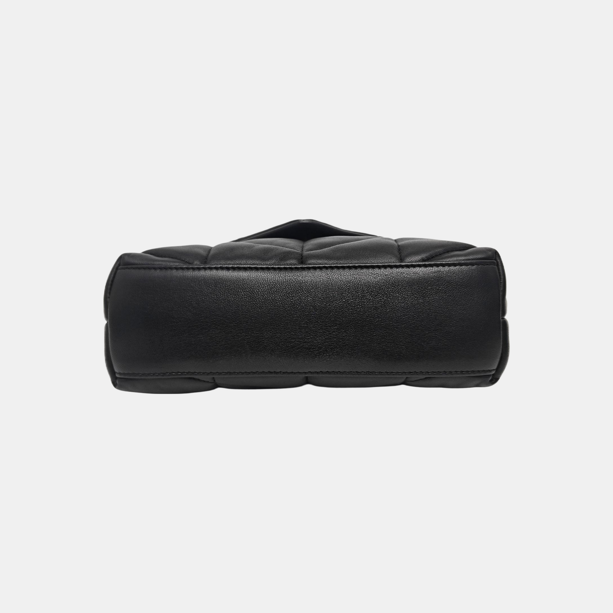 PUFFER TOY Mini Quilted Lambskin Black