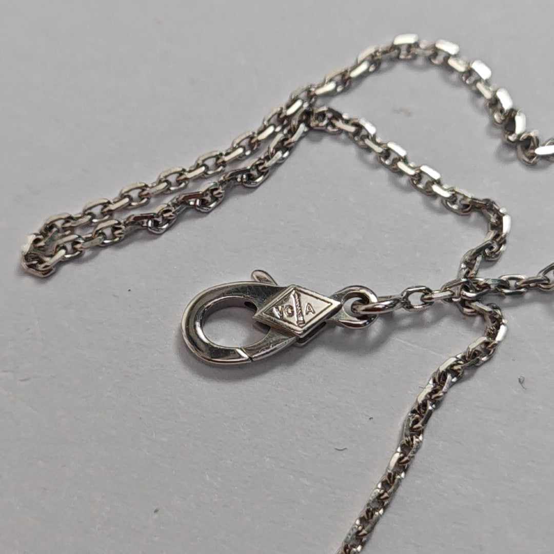 Perlée Diamonds 18k White Gold Silver Necklace