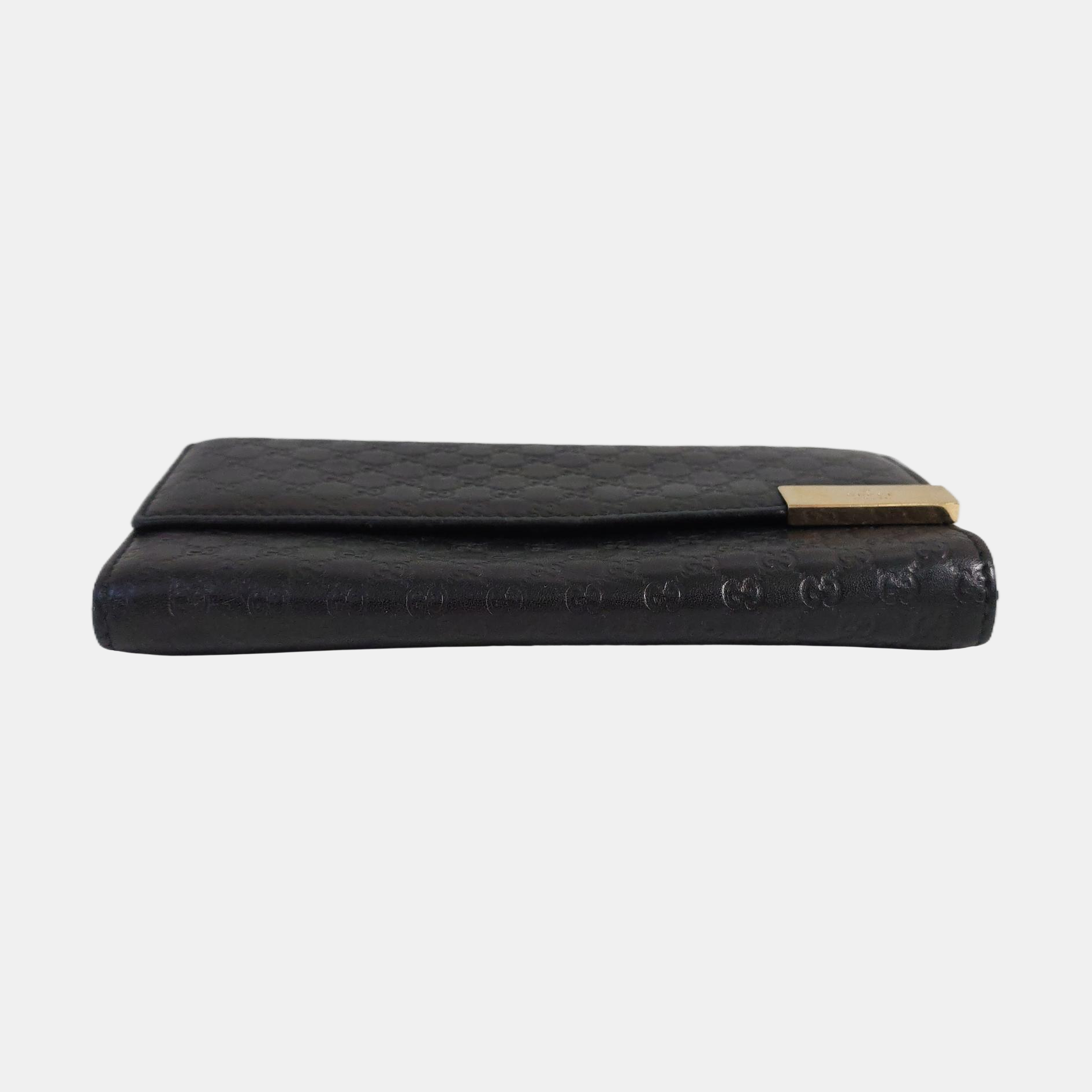 Microguccissima Monogram Calfskin Black