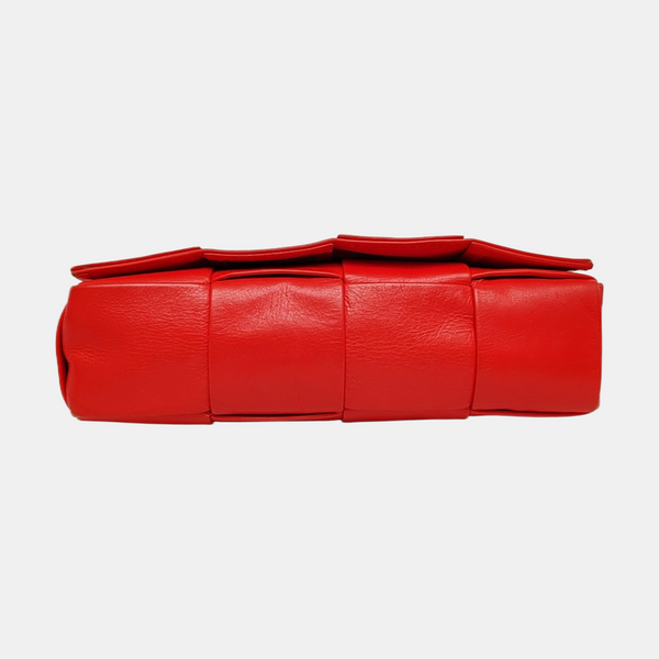 Bottega Veneta Cassette Piel de becerro Roja