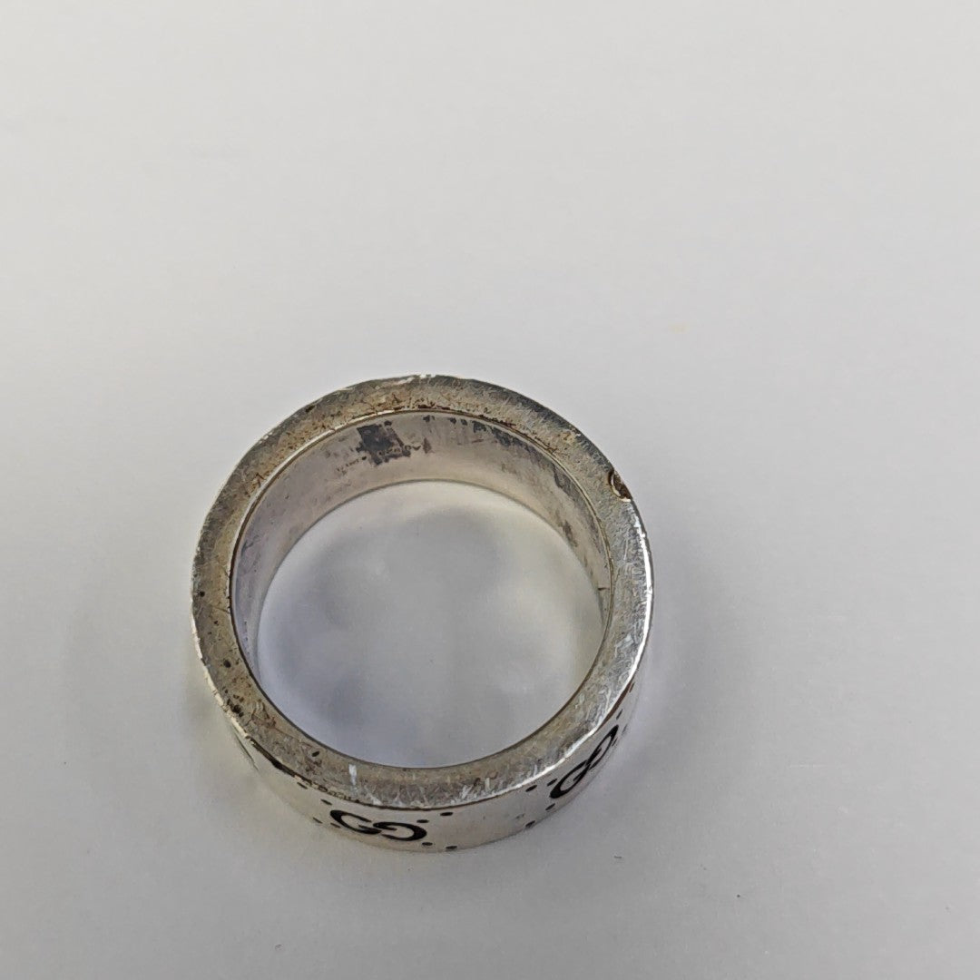 Adidas X Gucci 925 Sterling Silver Ring EU 58